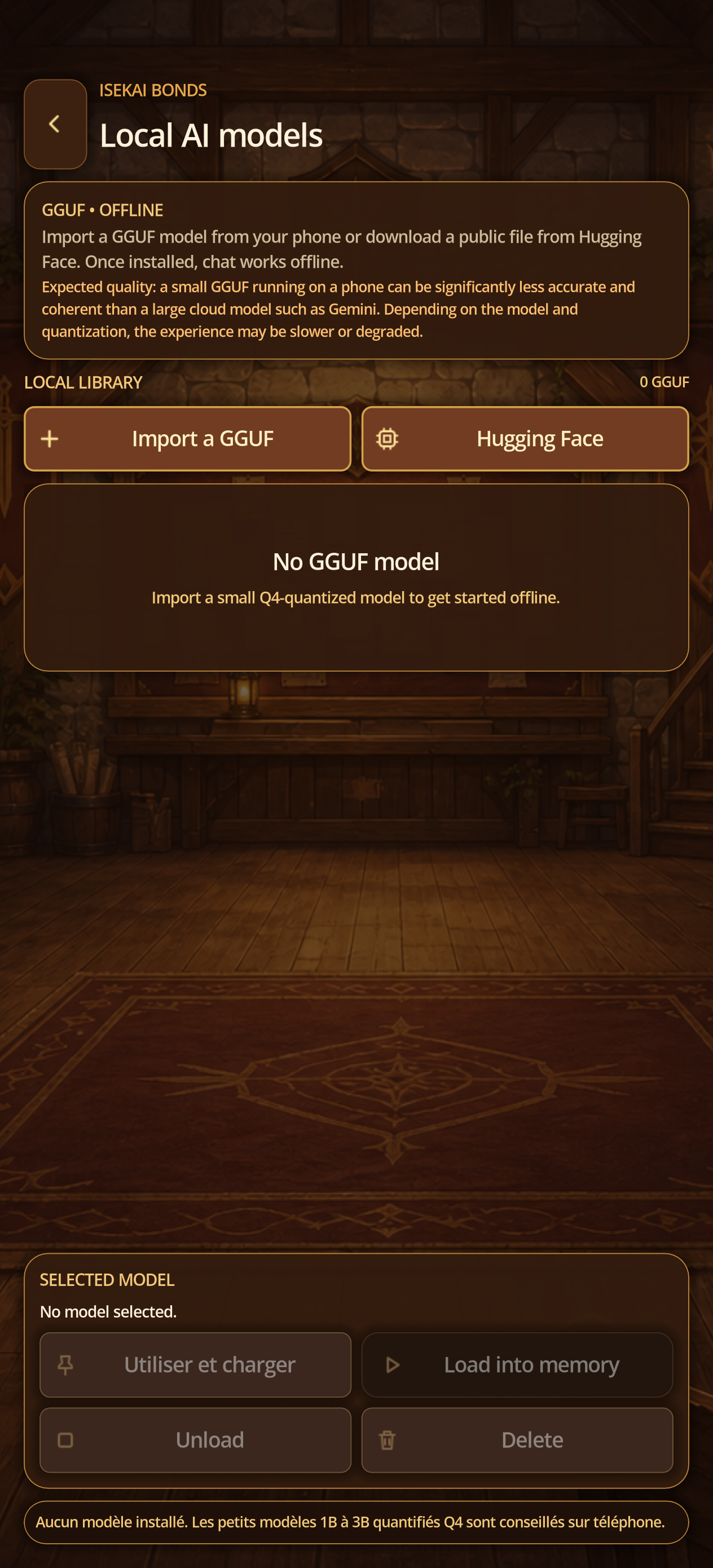 Direct GGUF library in empty state.