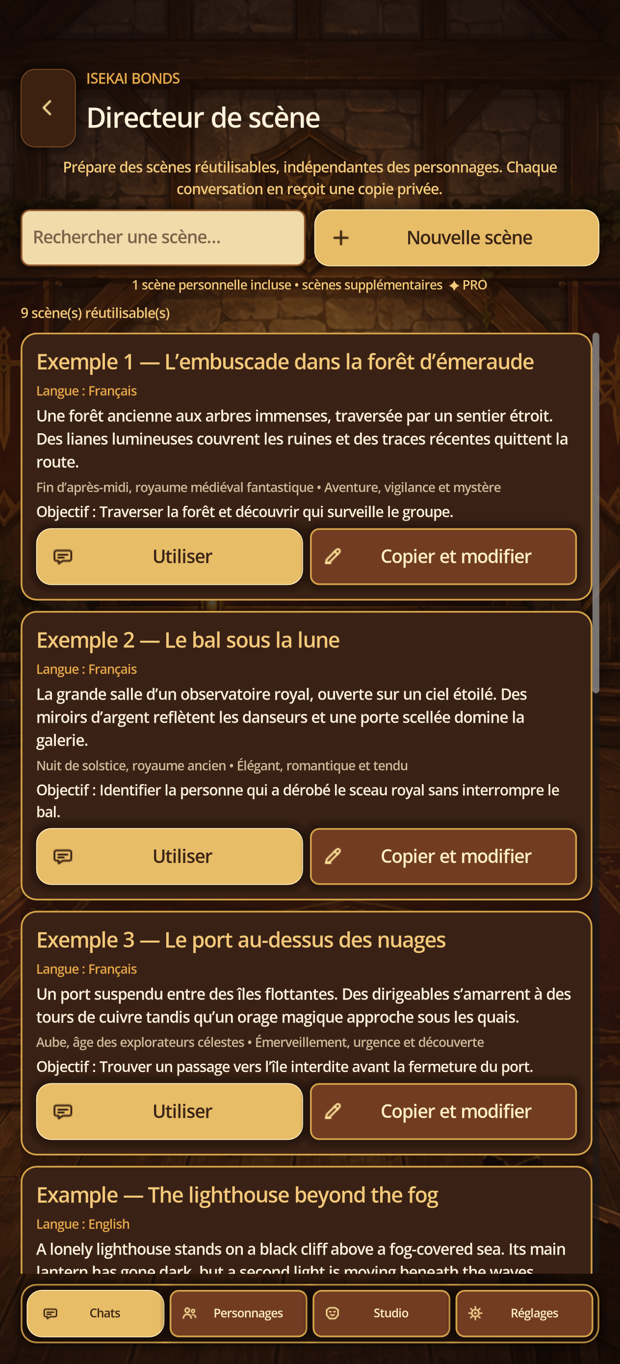 Scene Director and built-in examples